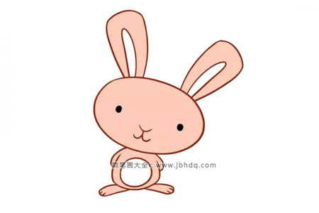 可爱的粉红小兔