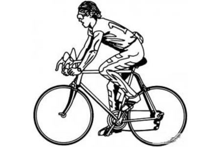 体育运动简笔画之自行车赛