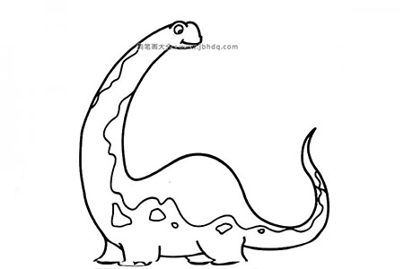 恐龙世界之板龙简笔画