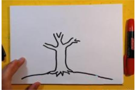苹果树怎么画 儿童画苹果树的画法