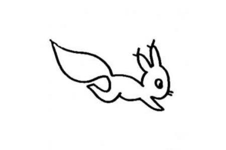 儿童学画的松鼠简笔画