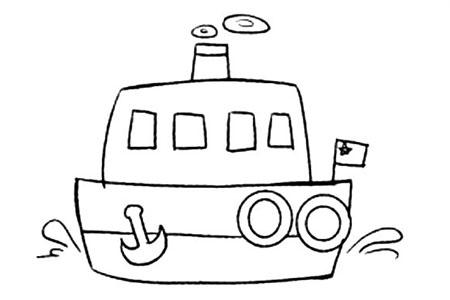 Q版交通工具 轮船