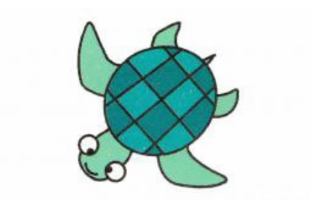 海龟简笔画画法