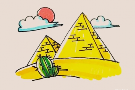 简笔画之金字塔