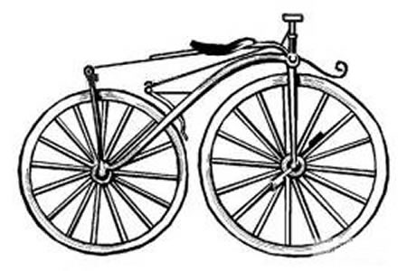 特技自行车简笔画图片
