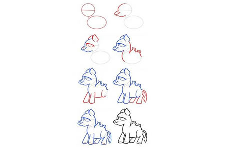 简笔画教程 骆驼简笔画步骤图