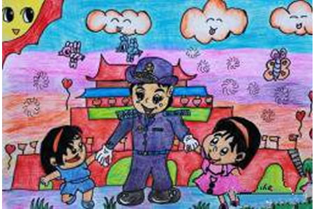 快乐的国庆节,庆祝国庆节有关的儿童画作品分享
