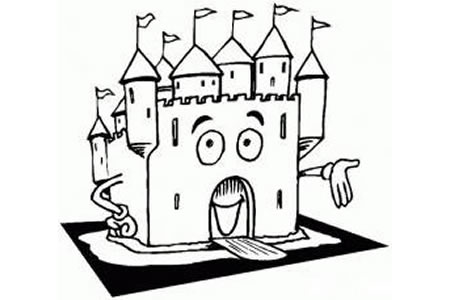 卡通城堡简笔画图片