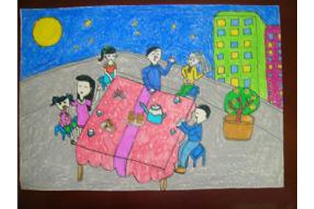 畅聊中秋节，有关于中秋节的儿童画