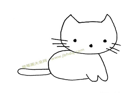简单的小猫简笔画图片