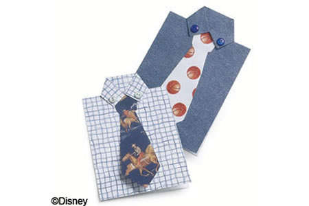 “衬衫领带”特色父亲节贺卡的手工制作方法