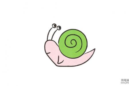 幼儿简笔画 可爱的蜗牛