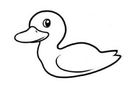 幼儿园小鸭子的画法