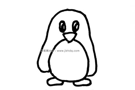 企鹅的简单画法