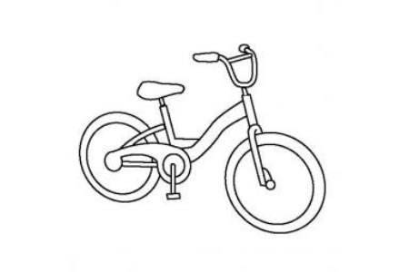 儿童玩具图片 儿童自行车简笔画图片