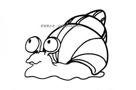 蜗牛背着重重的壳