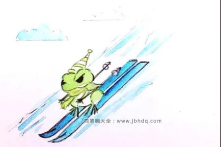 旅行青蛙滑雪