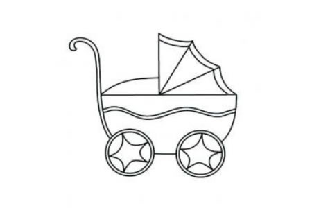 幼儿简笔画图片 婴儿车