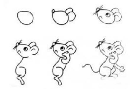 画卡通小老鼠