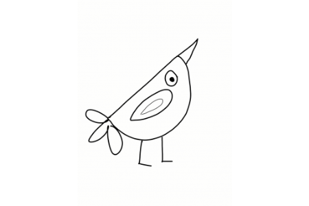 幼儿园小鸟简笔画
