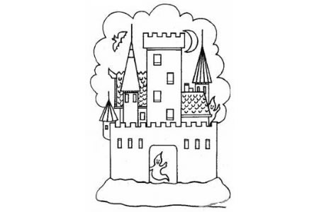 建筑图片 童话城堡简笔画图片