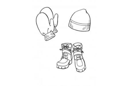帽子手套和鞋子