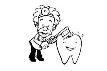 牙医简笔画图片