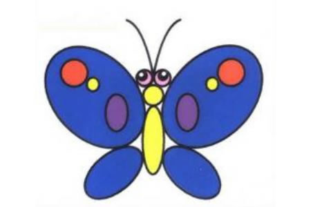 动物蝴蝶简笔画大全带颜色 可爱动物简笔画