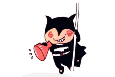 有趣的蝙蝠侠简笔画