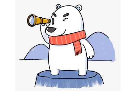 卡通北极熊的画法步骤