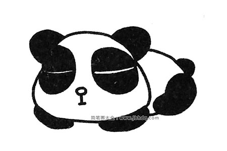 简单易学的大熊猫简笔画