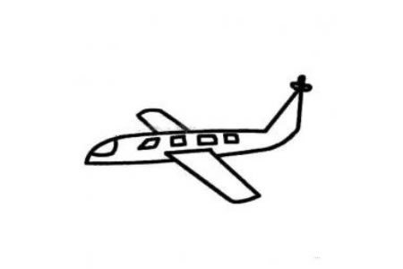 幼儿简单飞机简笔画