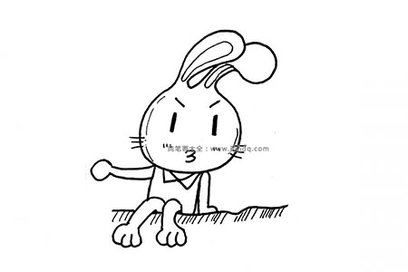 五张超萌的卡通兔子简笔画