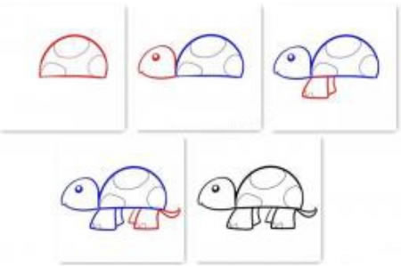 乌龟的画法