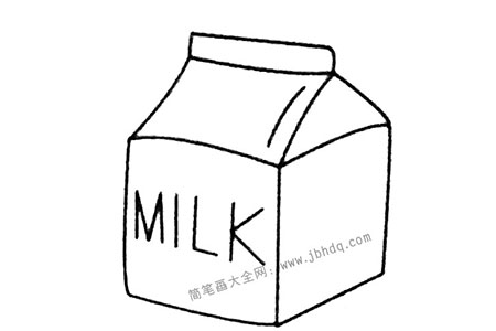牛奶简笔画大全及画法步骤