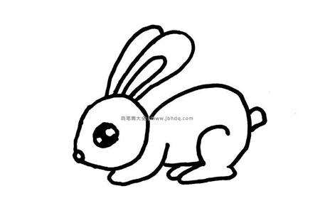 小白兔简笔画图片