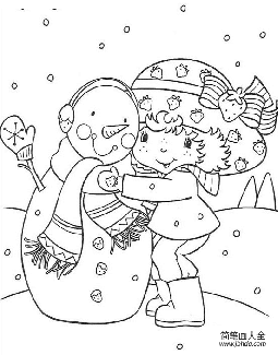 草莓娃娃堆雪人
