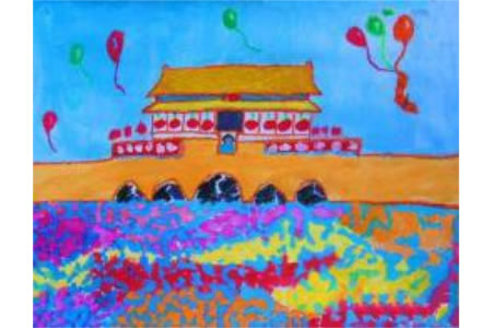 庆祝国庆节,儿童国庆节绘画作品欣赏
