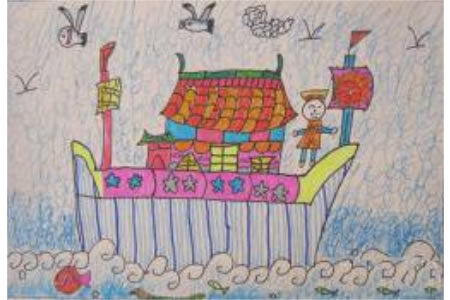 国庆去哪儿,以国庆节为主题的儿童画