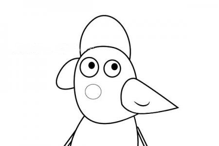 小猪佩奇之企鹅阿宝简笔画
