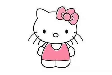 超可爱的粉粉Kitty猫的画法