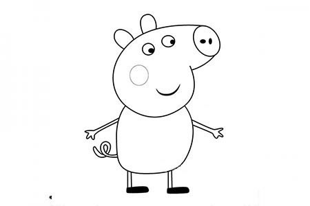 小猪佩奇之小猪托拜厄斯简笔画