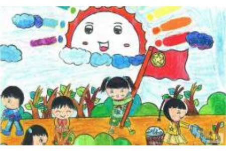儿童画植树节图片-有意义的植树节