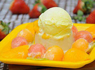 泰国榴莲冰淇淋甜点美食图片