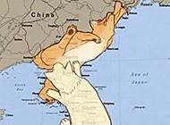囧！搞笑内涵图之朝鲜地图