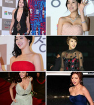 十大韩女星胸器呼之欲出 电影节变成选秀节（图）