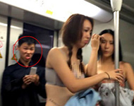 上海地铁妙龄女当众脱衣 被批营销手段恶俗无下线