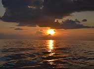 印度洋落日景色高清图片欣赏