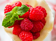 美国树莓甜点图片素材