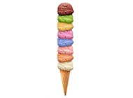 diy美味彩虹冰淇淋甜品小吃